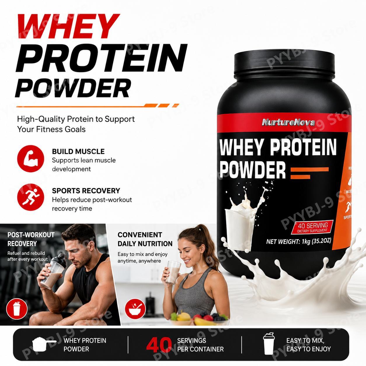 Nutrition Of Fitness - NurtureNova Whey Protein Powder Rasa Susu