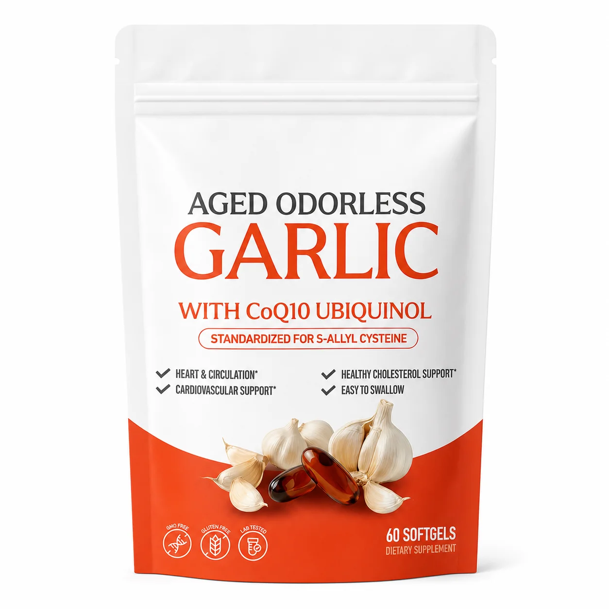 Coq10 Ubiquinol Softgel - Ekstrak Bawang Putih Tua Tanpa Bau
