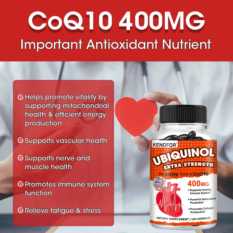 Ubiquinol CoQ10 400mg gel lemb - Coq10 Ubiquinol Softgel ulasan dan harga